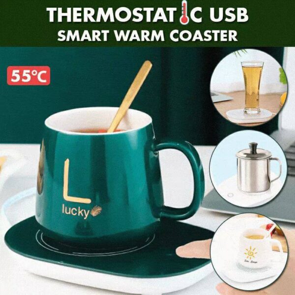 Tasse Chauffante 55°C – Idéale pour Bureau, Maison et Café